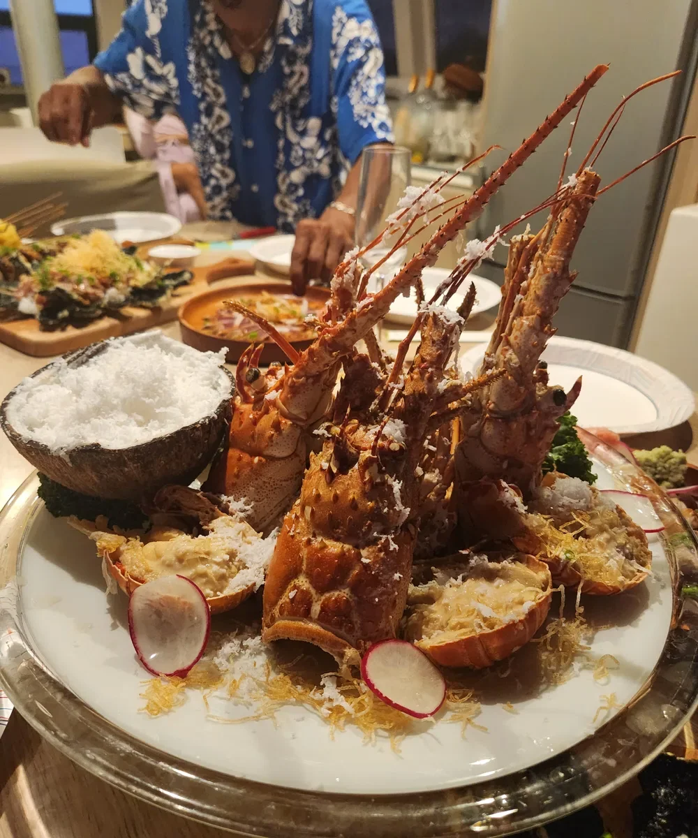 사이판 요트 위에서 바라본 환상적인 석양