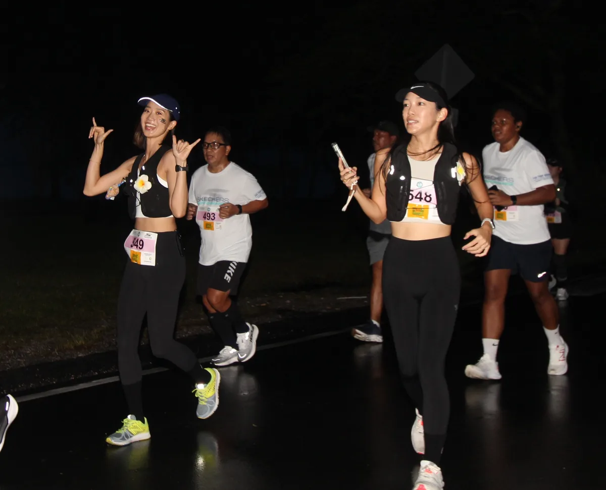 사이판 마라톤 대회 출발선 전경