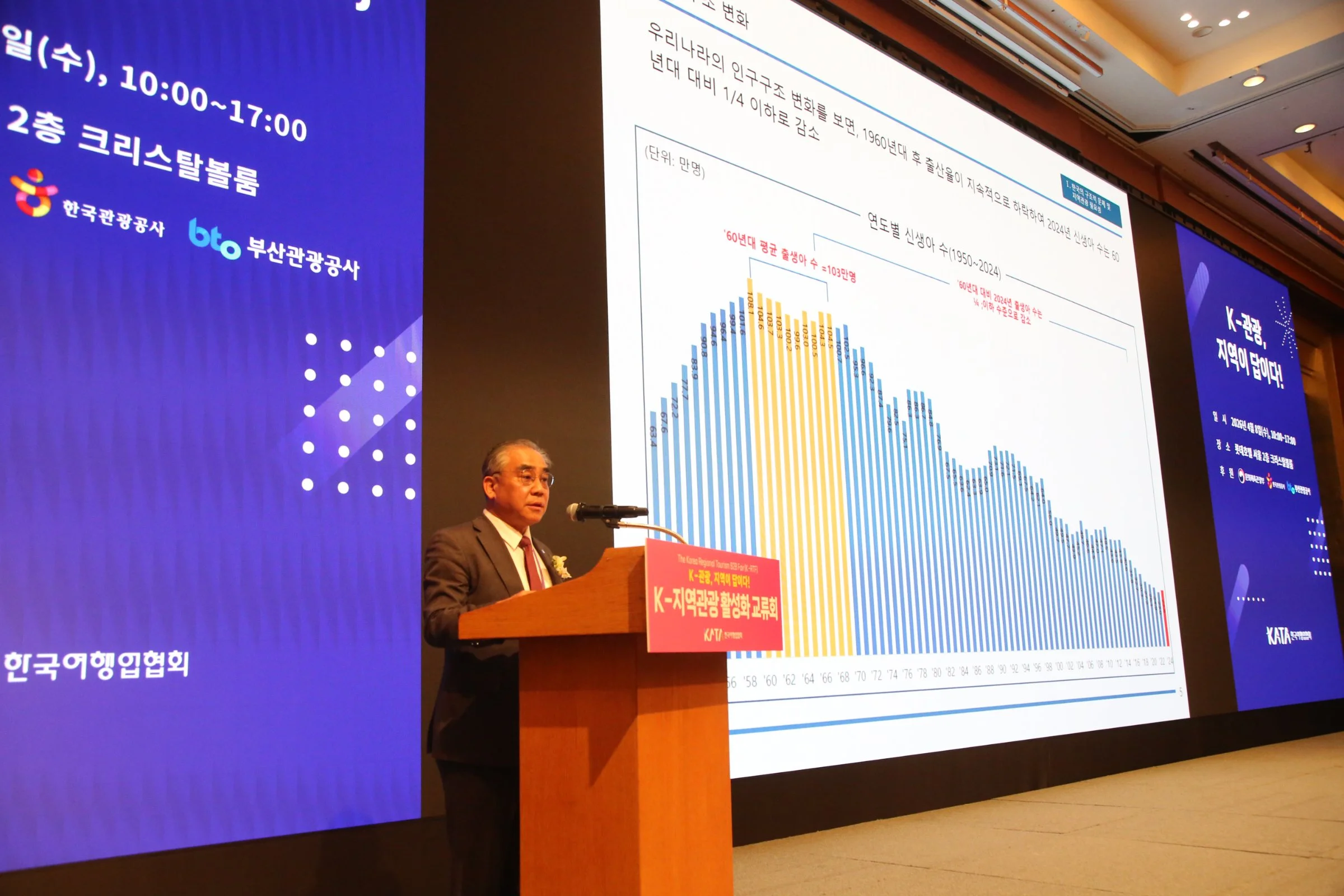 K-관광 지역이 답이다 주제의 행사 무대