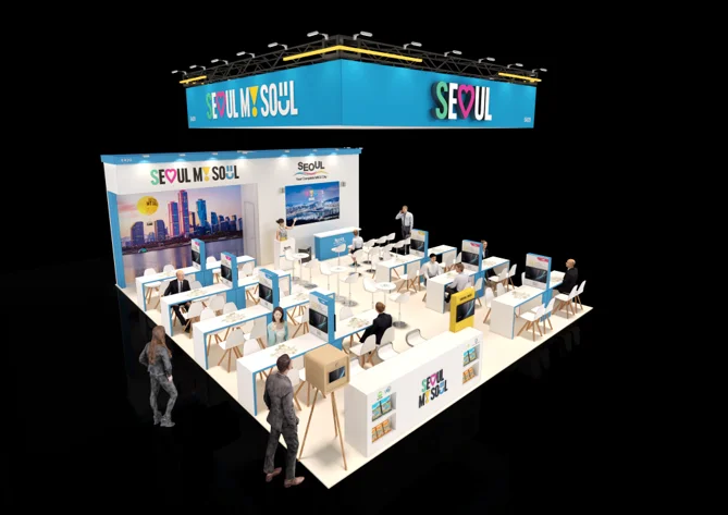 서울관광재단이 운영하는 IMEX 2026 서울홍보관 비즈니스 상담 현장
