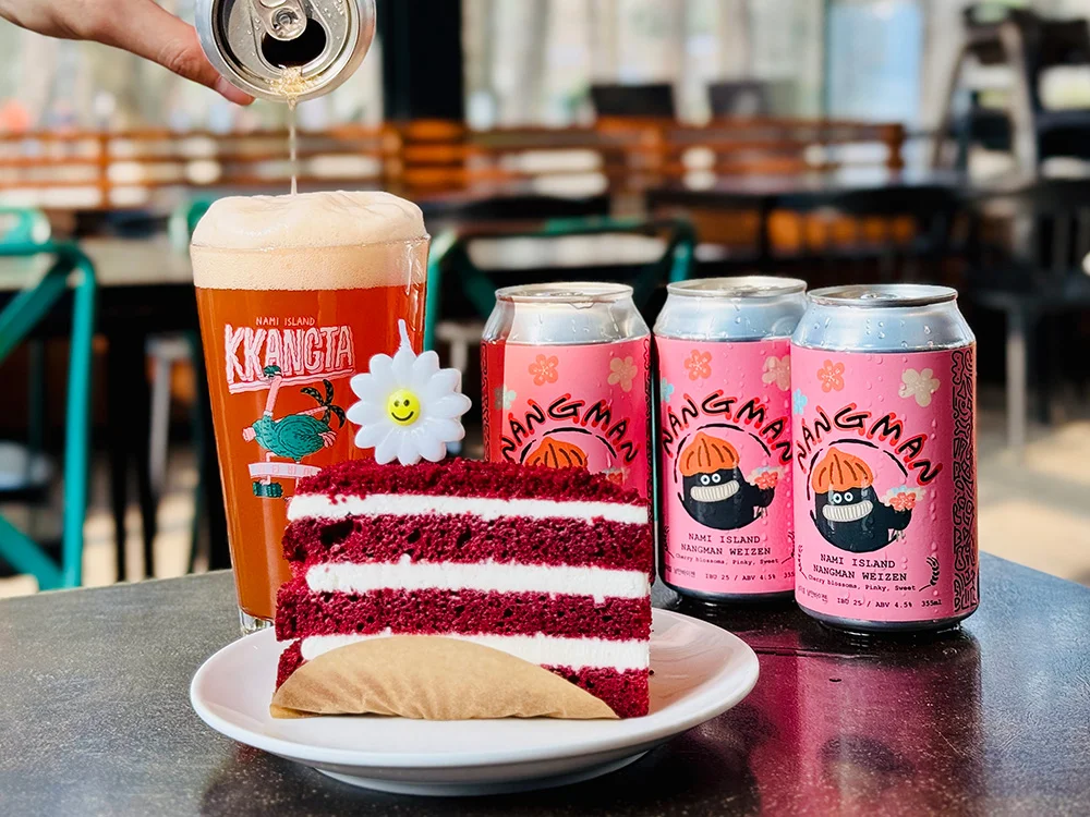 봄꽃 릴레이가 펼쳐지는 남이섬의 전경