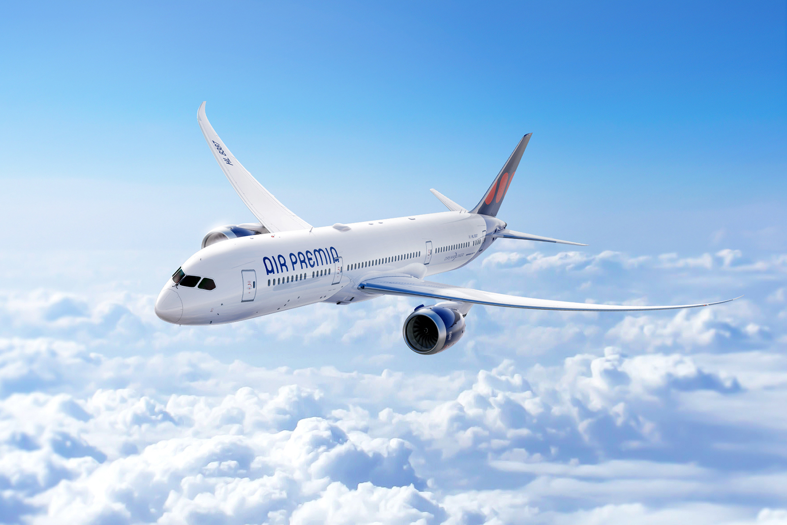 비행 중인 에어프레미아 항공기