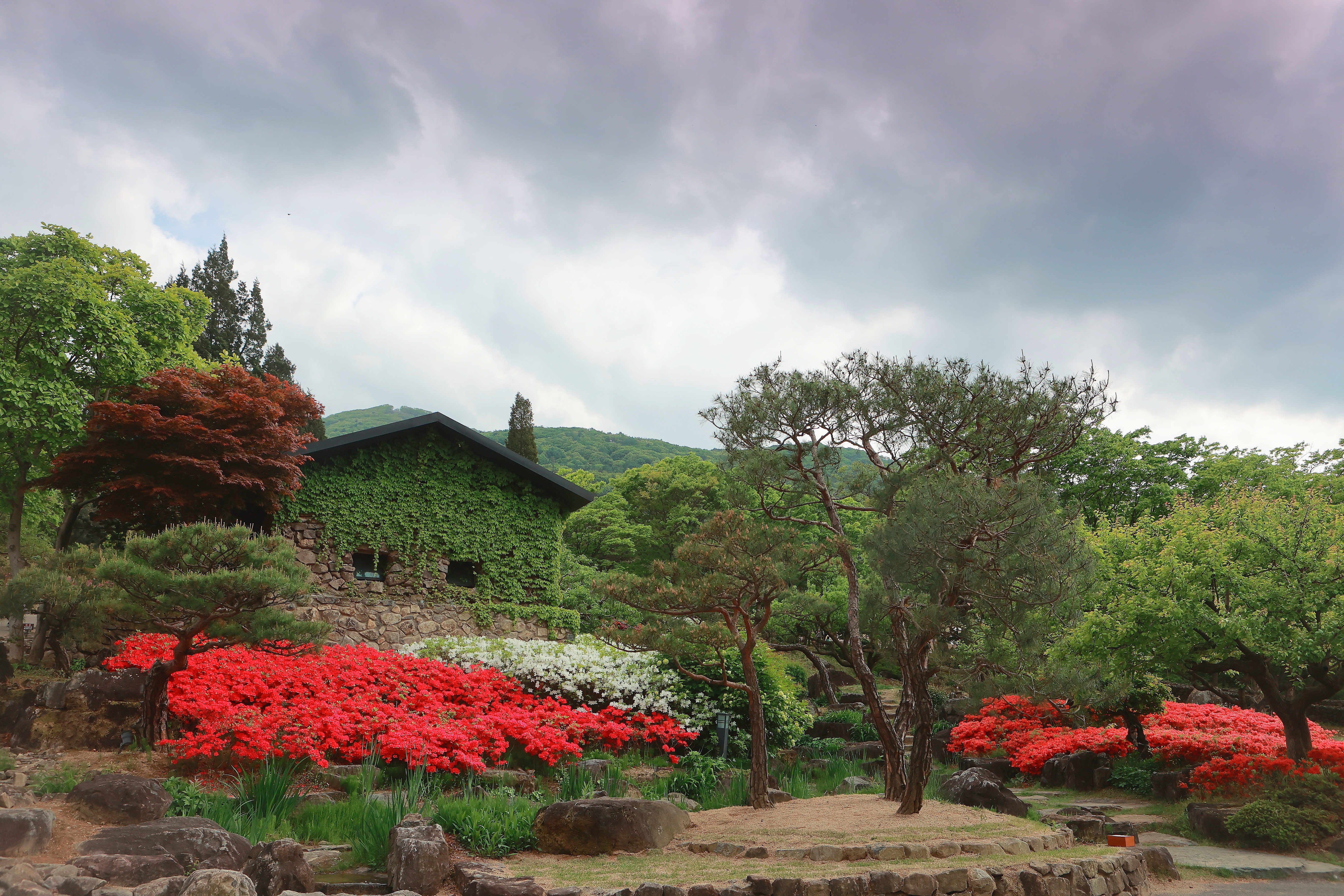 가산수피아 돌담길